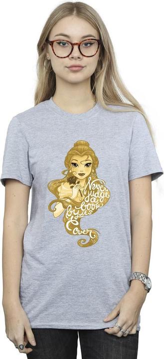 Image du produit Disney Womens/Ladies Beauty And The Beast Never Judge Cotton Boyfriend T-Shirt (M)