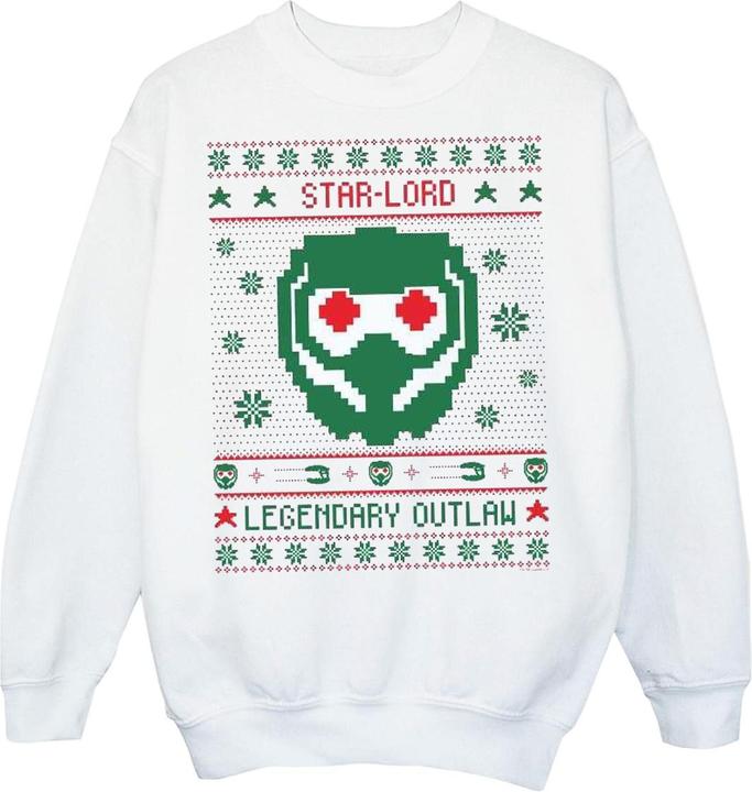 Actual product image Boys Guardians Of The Galaxy Vol. 2 Star Lord Fair Isle Sweatshirt (140, 146)