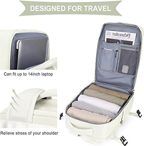 Immagine prodotto Only-Bags.Store Borsa da cabina per EasyJet 45x36x20 Zaino da viaggio Ryanair con porta USB Zaino da aereo