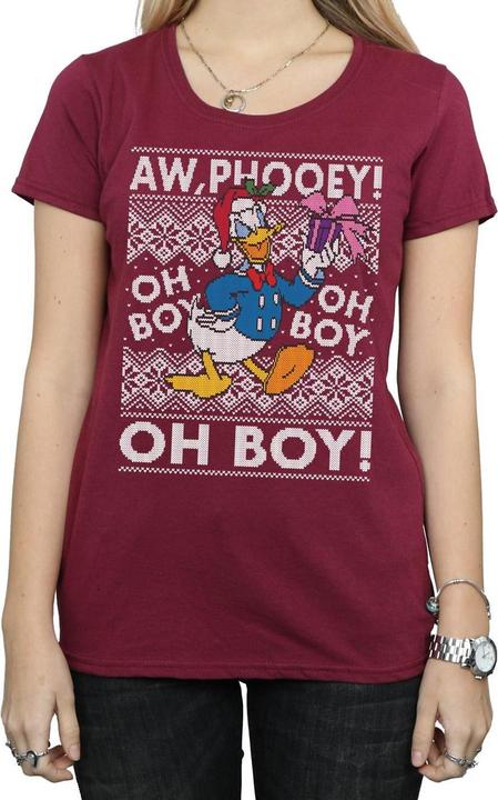 Image du produit Disney - T-shirt DONALD DUCK CHRISTMAS FAIR ISLE - Femme (M)