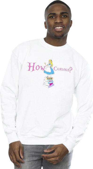 Actual product image Disney Mens Alice In Wonderland How Curious Sweatshirt (M)