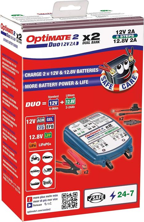 Immagine prodotto Tecmate Optimate 2 duo 2-banks (12V, 2 A)