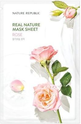 Nature Republic Erfrischende, feuchtigkeitsspendende Gesichtsmaske Sheet Real Nature Rose Extract (23 ml)