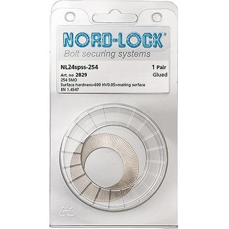 Thumbnail - Nord-Lock, Muttern + Unterlegscheiben, Scheiben SS-254 NL12 a6St.