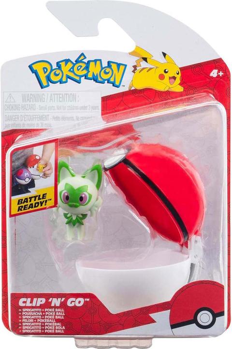 Produktbild Pokémon - Clip N Go Sprigatito with Repeat Ball - (PKW4151)