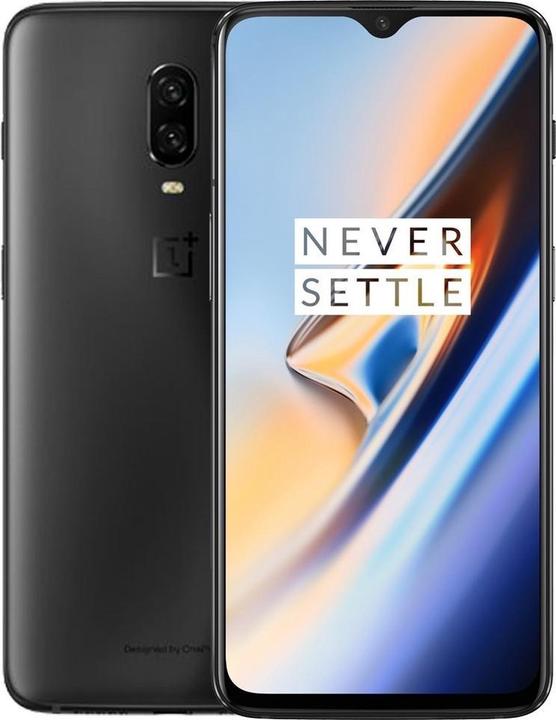 OnePlus 6T (8GB) (128 GB, Mirror Black, 6.41", Dual SIM, 4G)