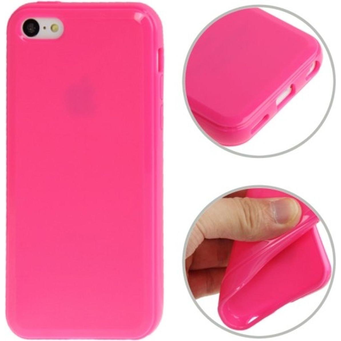 Thumbnail - König Design Handyhülle TPU Case für Handy Apple iPhone 5C Pink (Apple iPhone 5c), Smartphone Hülle, Rosa