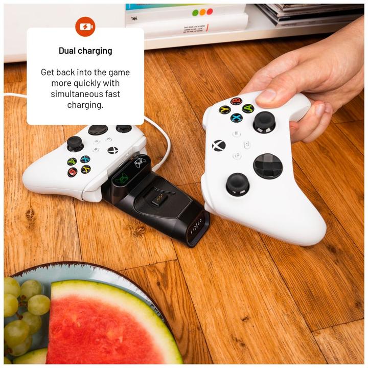 Immagine prodotto Fixed Dock di ricarica doppio per controller wireless Xbox Series S, X e One, nero (Xbox Series X, Xbox One S, Xbox Serie S)