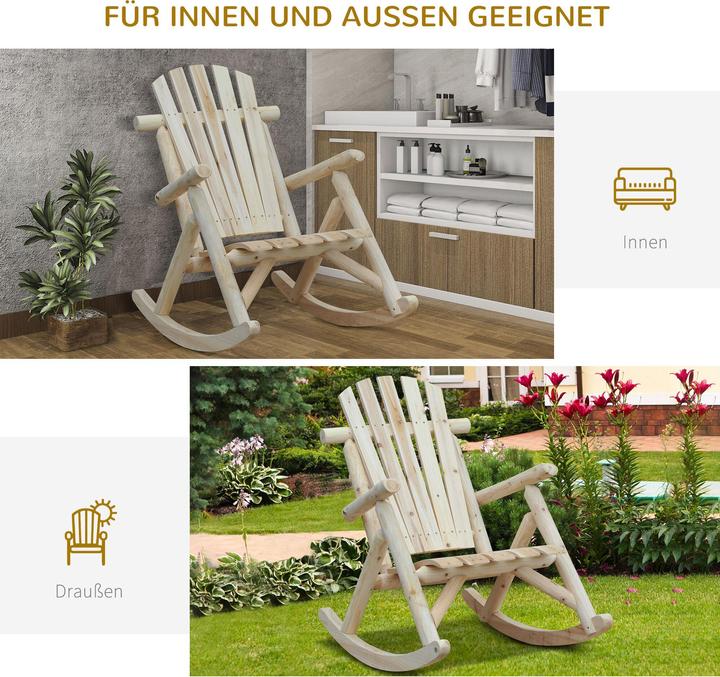 Immagine prodotto Outsunny Sedia a dondolo