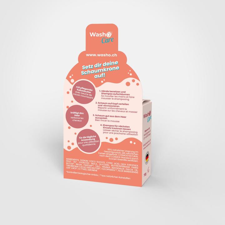 Produktbild Washo Festes Shampoo Naturpflege (200 ml, Festes Shampoo)