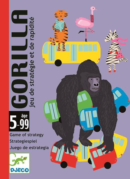 Image du produit Djeco Jeu de cartes Gorilla (mult) (Allemand, Anglais, Français, Italien, 3 - 5 Joueur)
