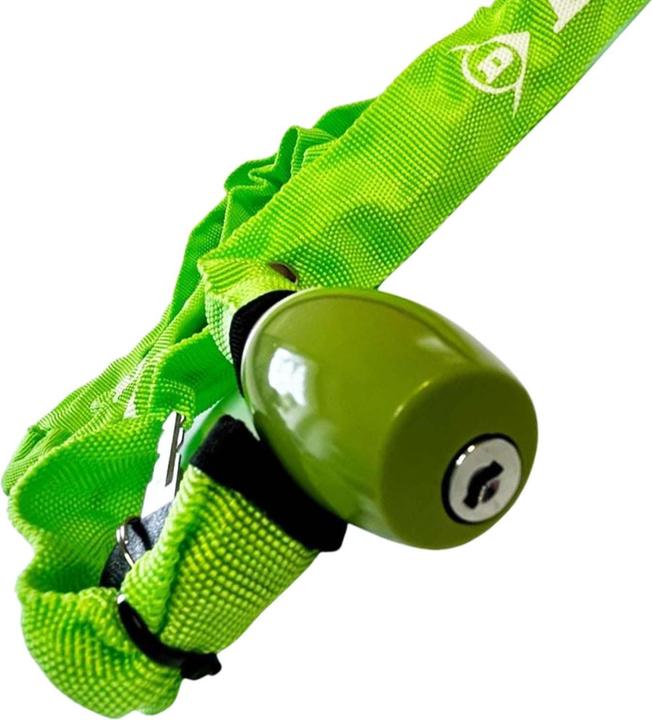 Actual product image Dunlop bicycle chain lock 120 cm (green) (120 cm)