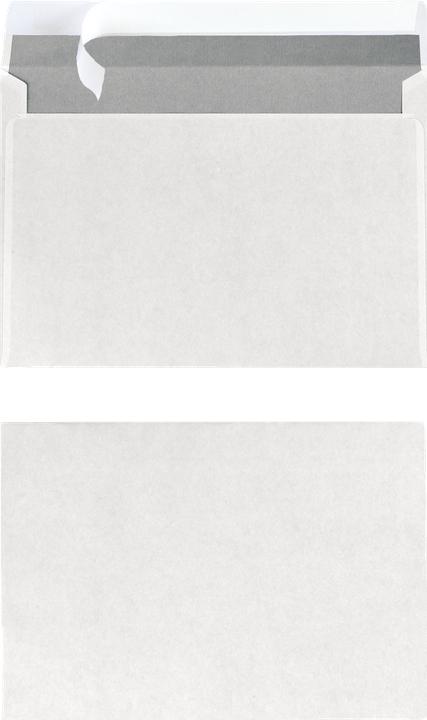 Actual product image Herlitz Envelope, DIN C6, without window, white pressure-sensitive, 75 gsm, wood-free, grey inner print (162 x 114 mm, 100 x)