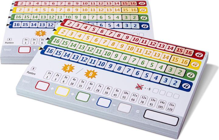 Produktbild NSV Qwixx Longo - Ersatzblöcke (2er) (Deutsch, Französisch, Italienisch, 2 - 5 Spieler)