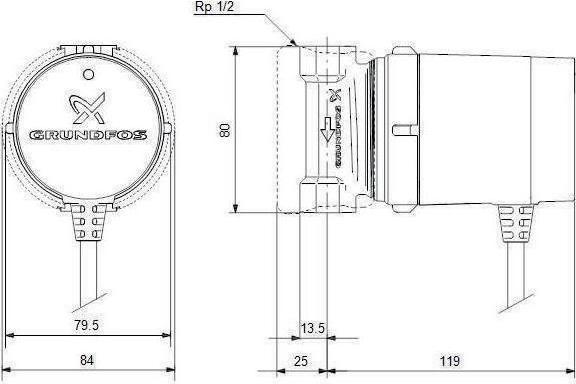 Produktbild Grundfos Comfort 15-14 B PM (Hauswasserpumpe)