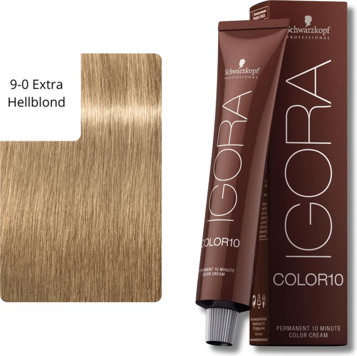 Immagine prodotto Schwarzkopf Professional Igora Color10 colore dei capelli (9-0 Biondo Extra Chiaro)