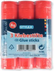 Image du produit Stylex Bâtons de colle, pâte, 8 g, 3 pièces