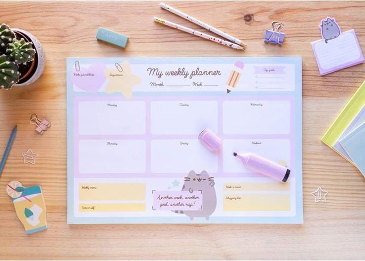 Produktbild Wochen-Notizkalender Pusheen Block, 29.7 x 42 cm (A3)