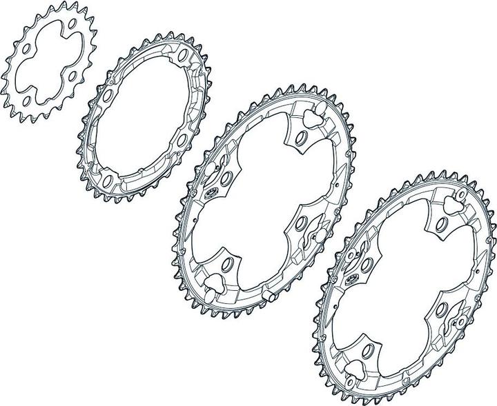 Produktbild Shimano Deore FC-M590 Kettenblatt 44 Zähne (44)