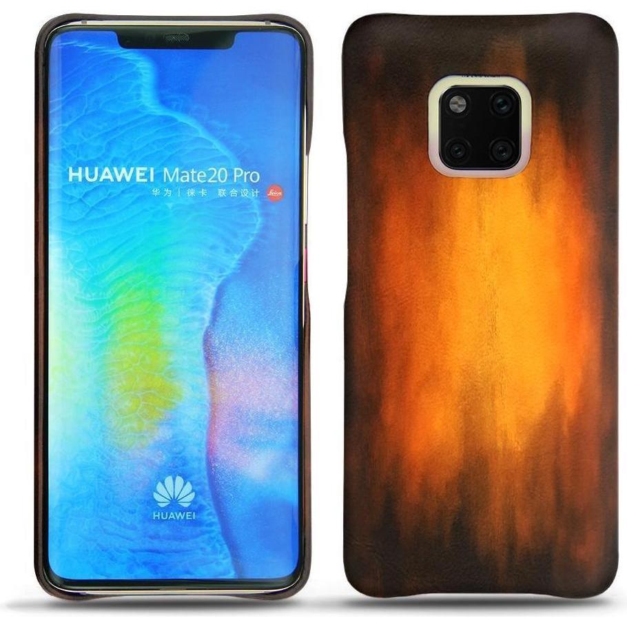 Noreve Lederschutzhülle (Huawei Mate 20 Pro), Smartphone Hülle, Violett