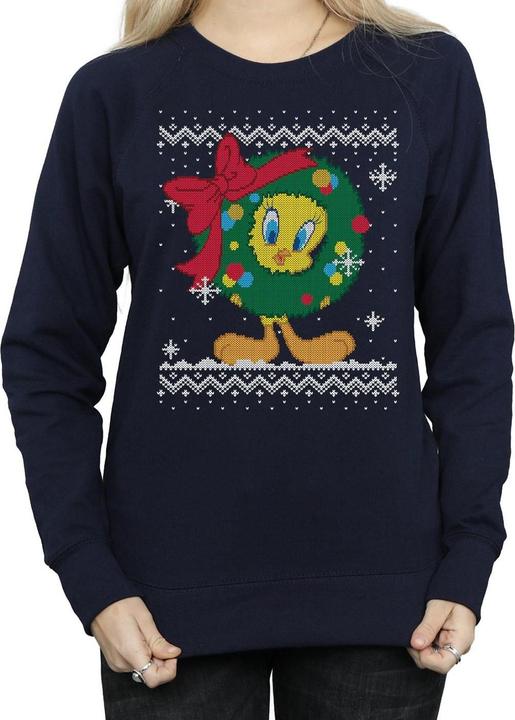 Produktbild Looney Tunes Tweety Pie Christmas Fair Isle Sweatshirt (S)