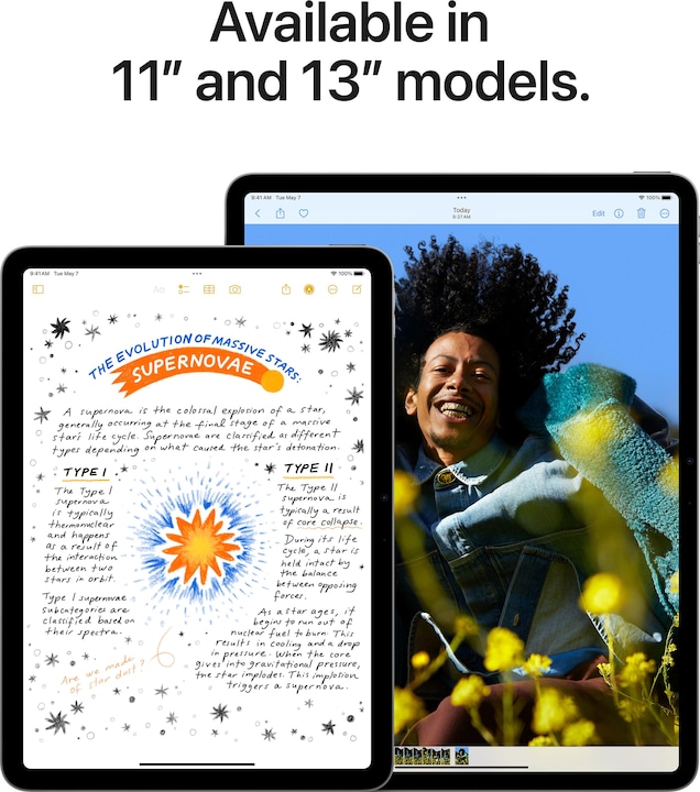 Productafbeelding Apple iPad Air 13 2024 (M2) (Alleen WLAN, 13", 128 GB, Ruimte grijs)
