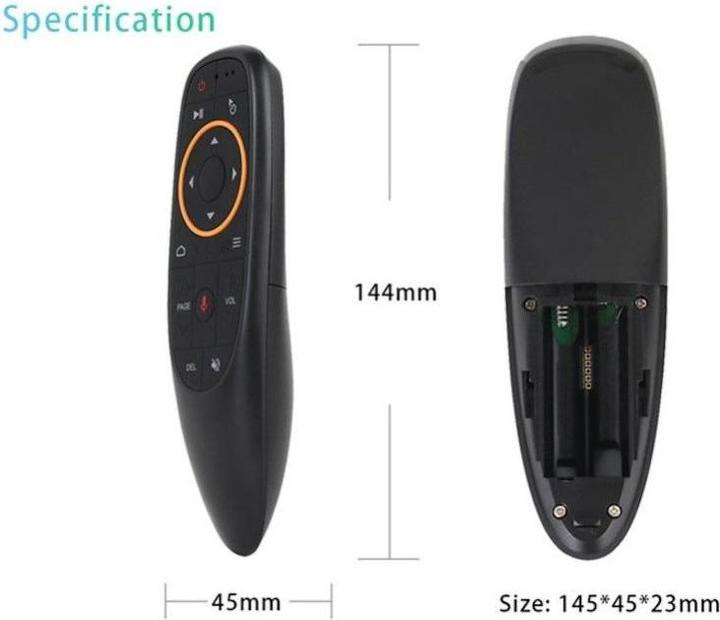 Immagine prodotto iLike CP G10s Air Mouse universale per Smart TV - Assistente vocale senza fili / telecomando IR e (Telecomando universale, Infrarossi)