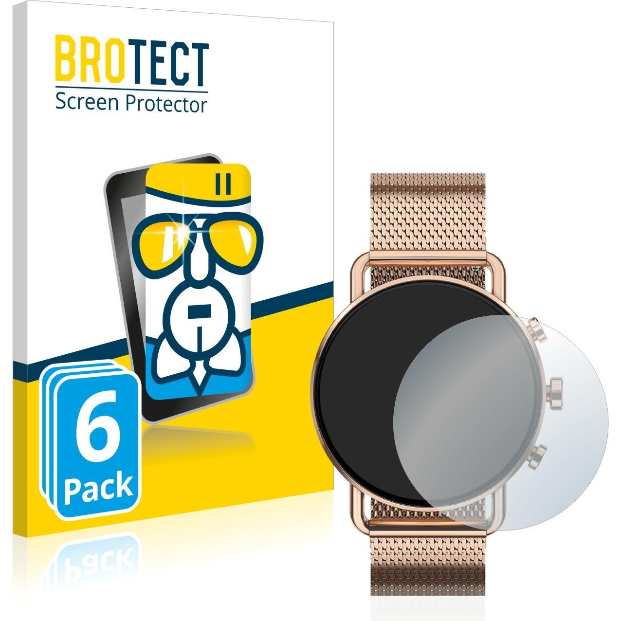 BROTECT AirGlass Panzerglasfolie, Smartwatch Schutzfolie, Transparent
