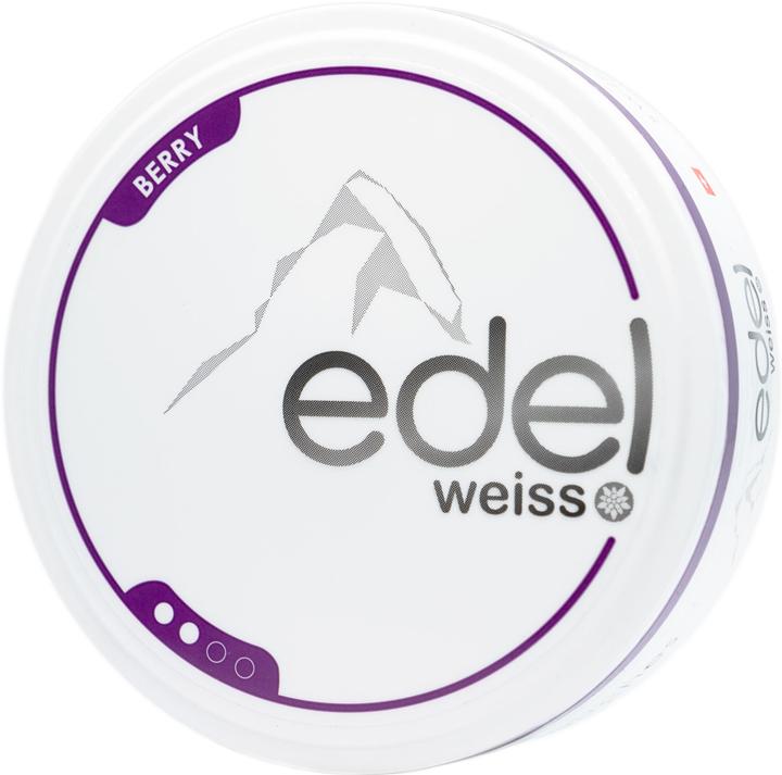 Actual product image Edelweiss Berry (All White Slim) (Nicotine Pouches, 20 mg)