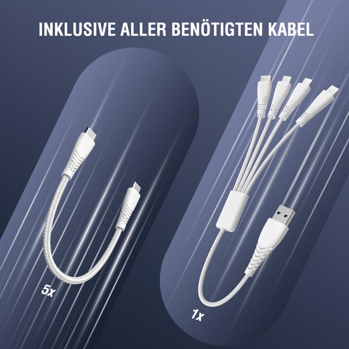 Image du produit 4smarts Ladestation Team 100W 5C/1A inkl. 6 Kabel (100 W)