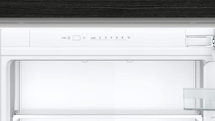 Produktbild Siemens iQ100, built-in fridge-freezer with freezer at bottom, 177.2 x 54.1 cm, flat hinge, KI86VNFE0 (267 l)