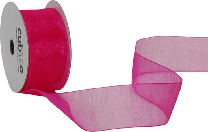Spyk Band Cubino Organsa 2682.289 25mmx6m pink (Geschenkband, 1 x)