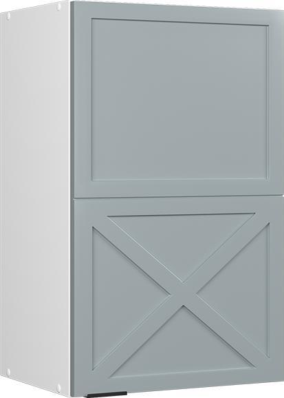 Blau, hellblau-grau, Weiss