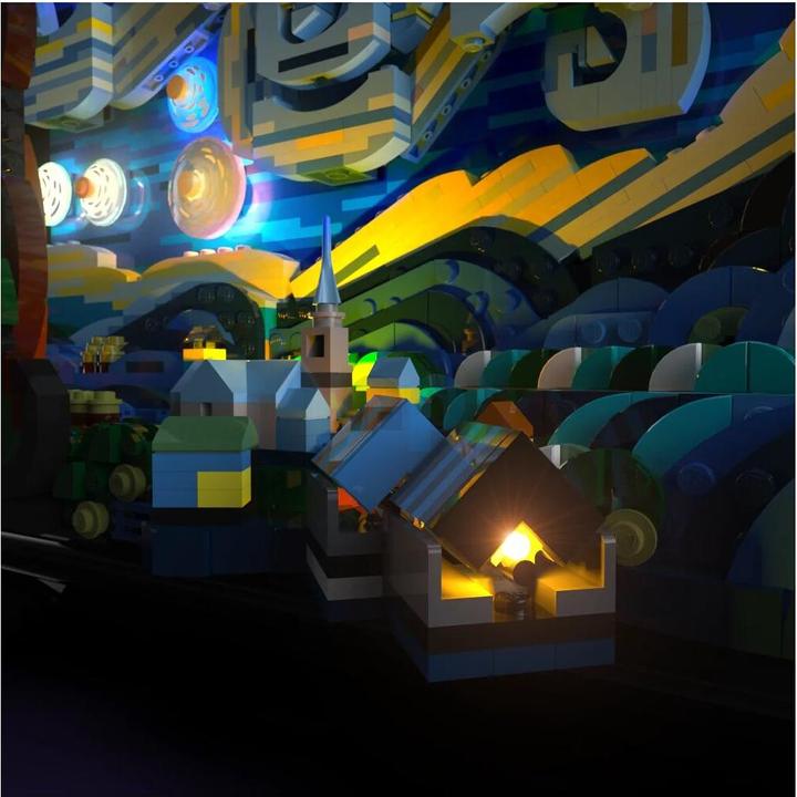 Image du produit Light my bricks LMB 2.0 Kit d'éclairage LED pour LEGO 21333 Vincent van Gogh - Nuit étoilée