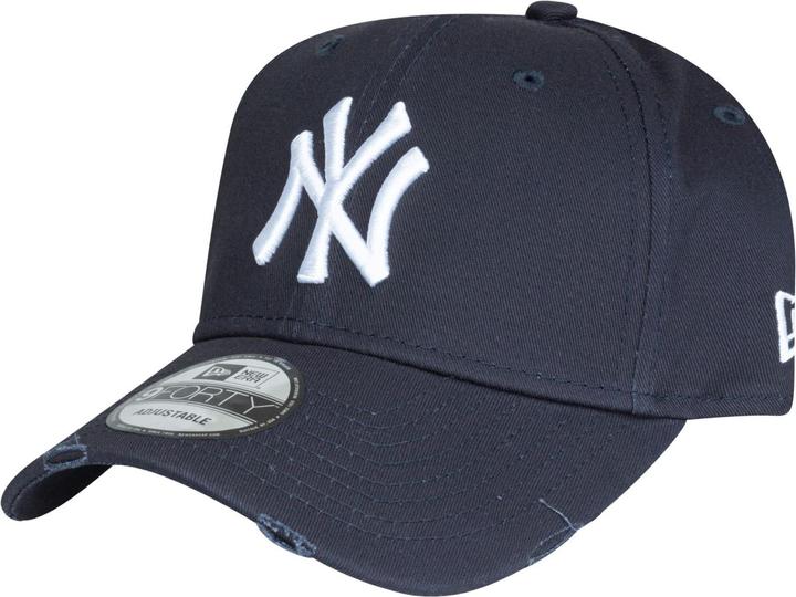 Actual product image New Era 9Forty Strapback Cap - Distressed Ny Yankees Navy