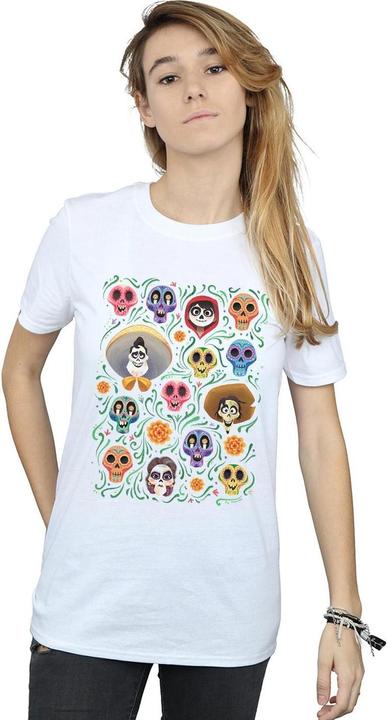 Immagine prodotto Disney Coco Heads Pattern Maglietta Ampia Donna (4XL)