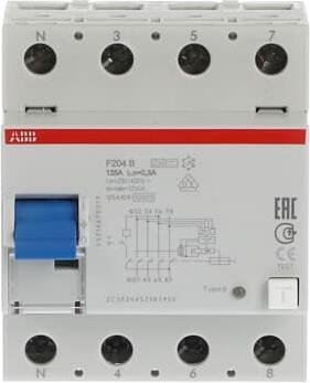 Image du produit ABB F204B-125/0,3L Disjoncteur différentiel tout-courant 125A 300mA