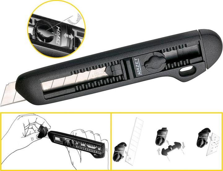 Actual product image HAZET Universal knife 2157 - Total length: 167 mm (Cutters)