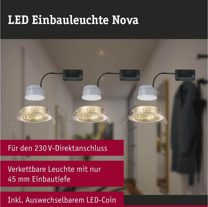 Produktbild Paulmann Einbauleuchte Nova Set (470 lm)