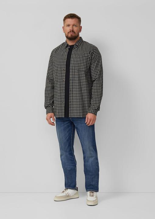 Immagine prodotto s.Oliver Hemd Regular Fit: Elastisches Button-Down-Hemd mit Karomuster (XXL)