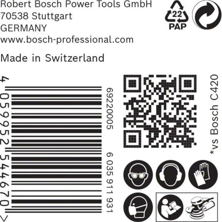 Produktbild Bosch Professional Zubehör EXPERT C470 Schleifpapier Mehrloch für Exzenterschleifer, 125 mm, G 150, 50-tlg. (150)