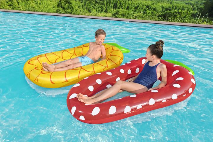 Produktbild Bestway Aufblasbare Netzmatratze Strawberry 178 x 103 cm 43644