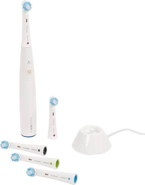 Produktbild Casativo Elektrische Zahnbürste mit 4 weichen Aufsteckbürsten