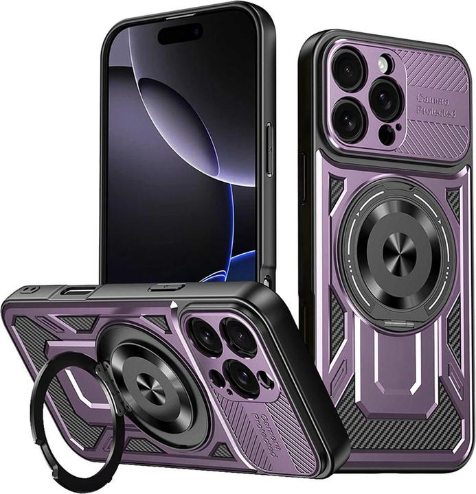 Image du produit Techsuit - RuggedCam - iPhone 16 Pro Max - Purple (Apple iPhone 16 Pro Max)