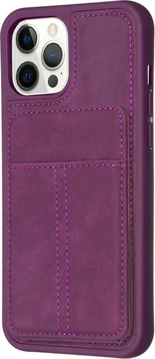 Actual product image Cover-Discount iPhone 15 Pro Max - Kickstand Case with card slots black (Apple iPhone 15 Pro Max)