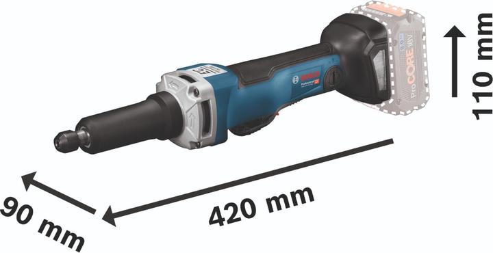 Produktbild Bosch Professional Bosch GGS 18V-23 PLC Professional Akku Geradschleifer 18 V Brushless + 1x Akku 5,0 Ah + L-Boxx - (Geradschleifer)