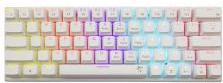 Actual product image White Shark GK-002211V2 Wakizashi 2 White US Red Switches (63 Keys)