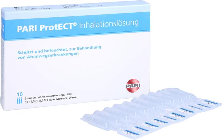 Produktbild PARI ProtECT Inhalationslösung mit Ectoin 10x2,5ml, 10X2.5 ml AMP