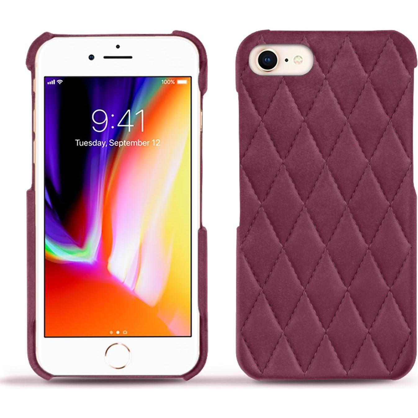 Thumbnail - Noreve Lederschutzhülle (Apple iPhone 8), Smartphone Hülle, Violett