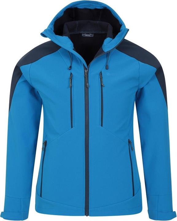 Actual product image Mountain Warehouse Mens Radius Recycled Soft Shell Jacket (M)
